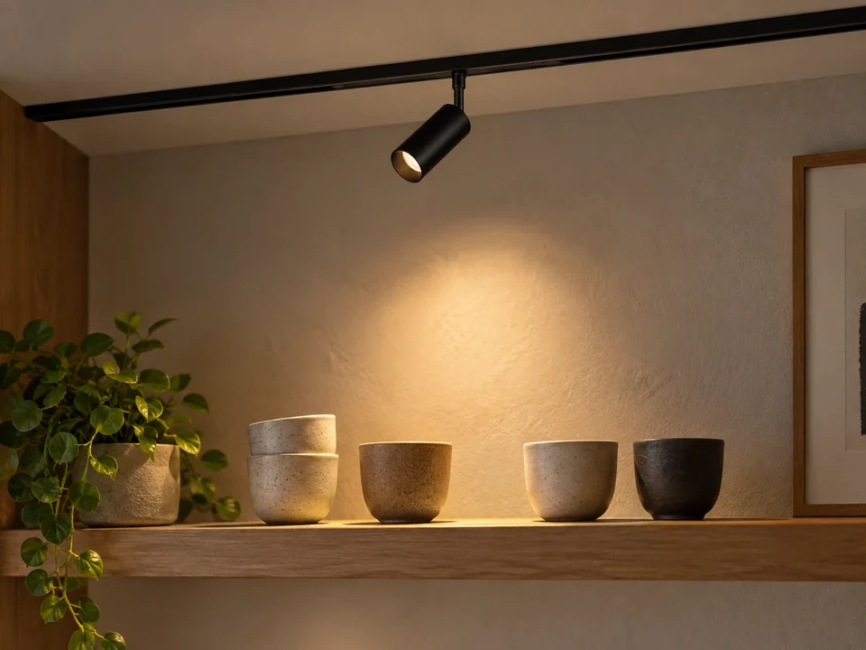 Illustrative space scene for the Dot Mini 22 Track Light 3W - Black product series
