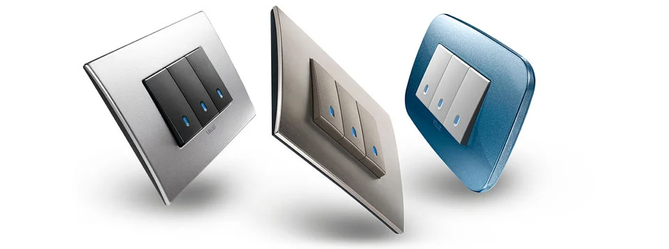 Vimar Arké switches and cover plate finishes