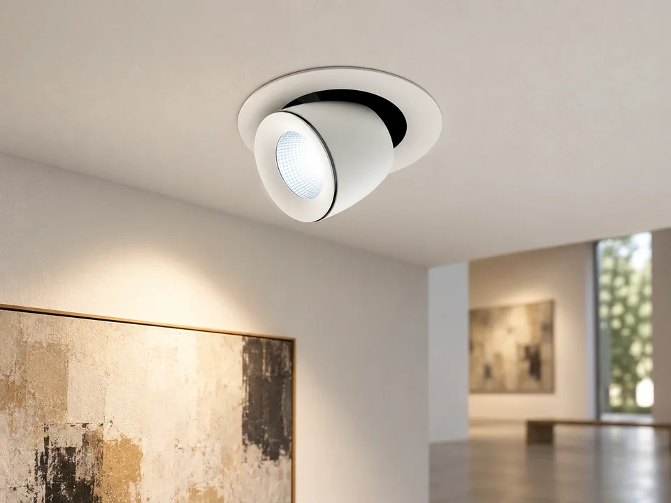 Illustrative installation scene for the Linea 195 Downlight 27.9W product series