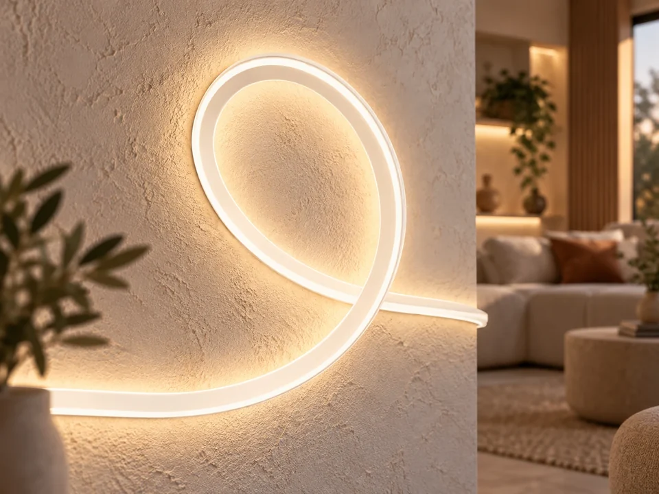 Illustrative space scene for the LED Neon Side-bend Glow-Wave Series product series