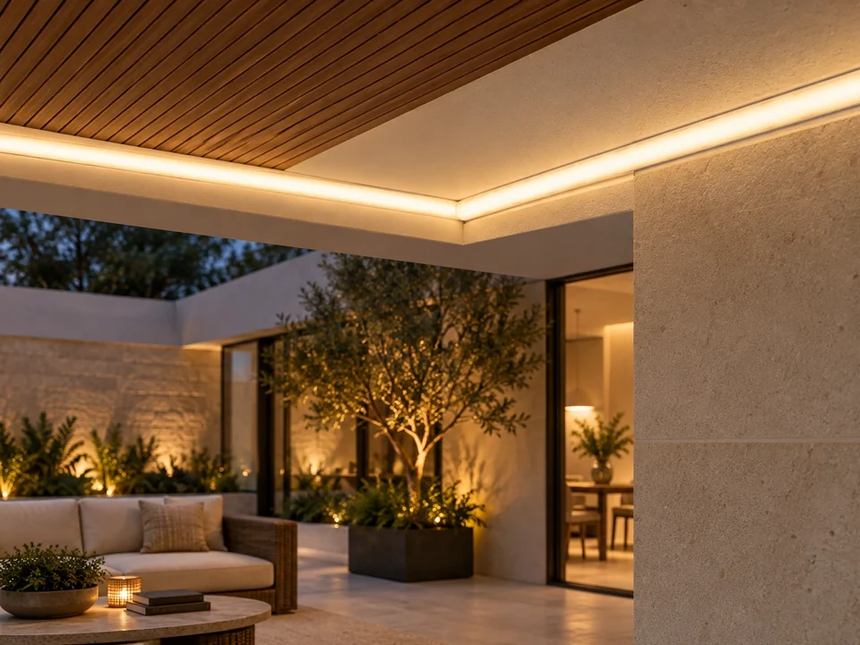 Illustrative space scene for the LED Strip Pro Pure Flow IP67 product series