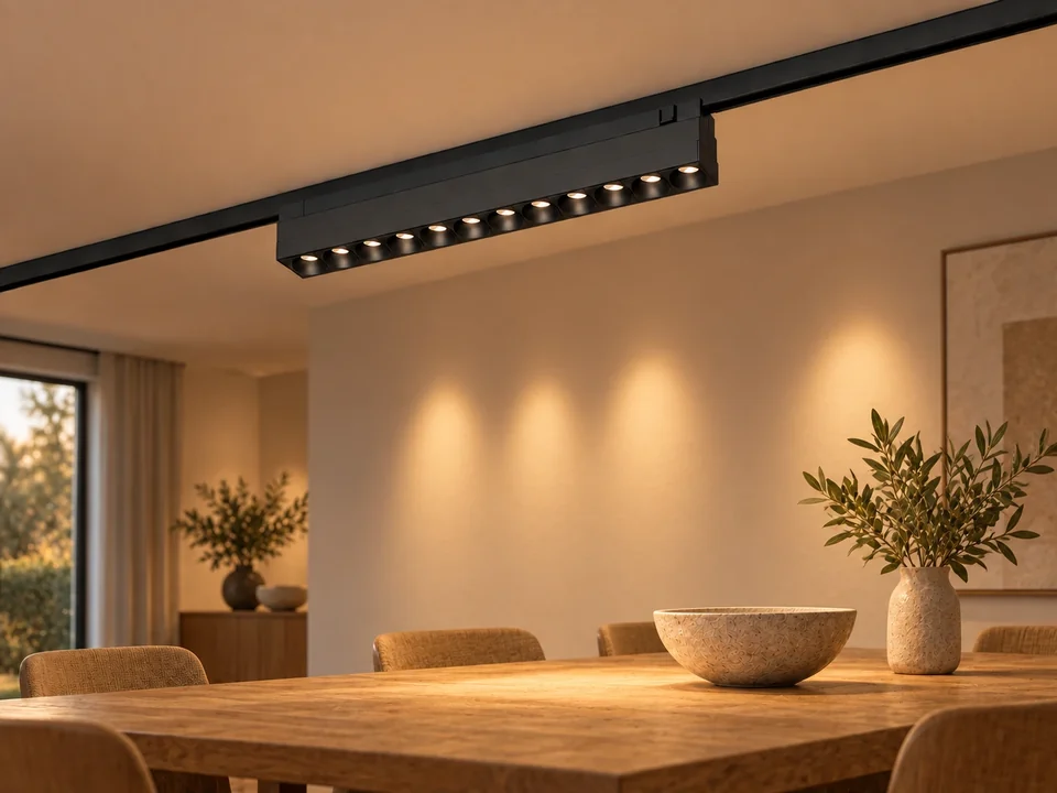 Illustrative space scene for the Grid 231 Black Tracklight Light 20W product series