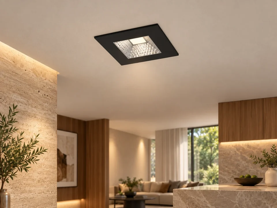 Illustrative space scene for the Quad 75 Downlight 16W product series