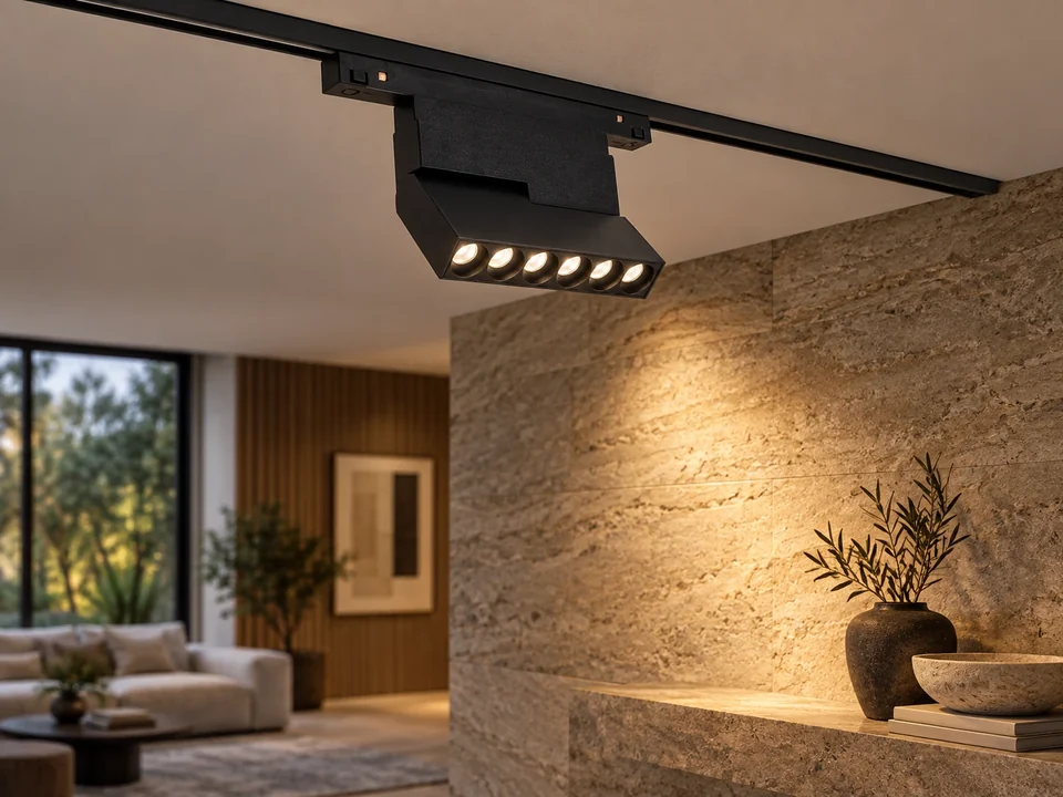 Illustrative space scene for the Bend 117C Black Tracklight Light 10W product series