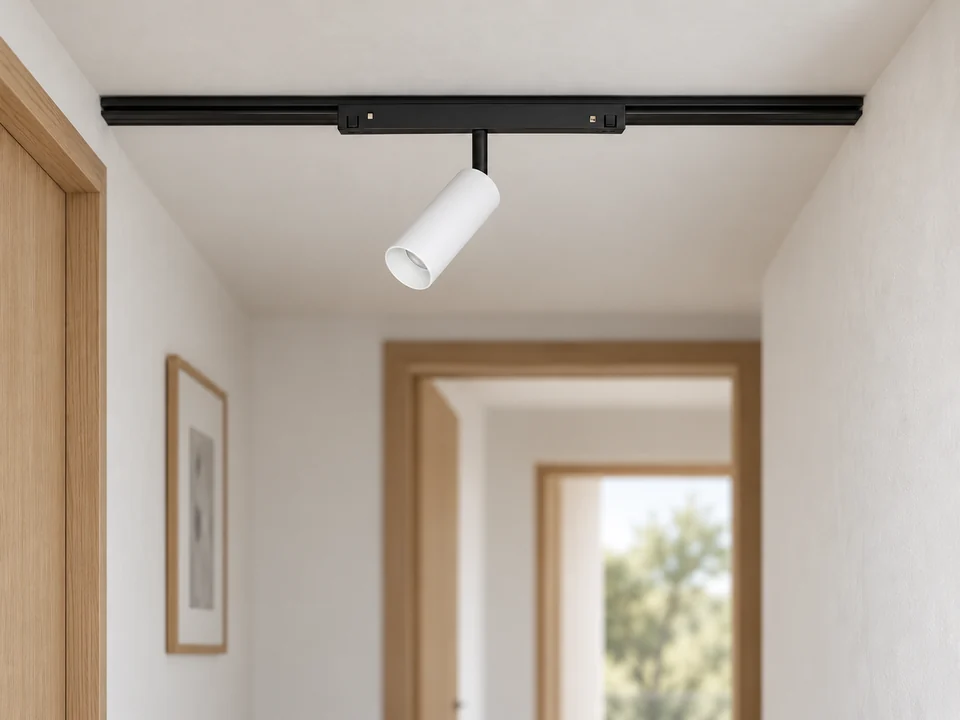 Illustrative space scene for the Dot 35 White Tracklight Light 8W product series