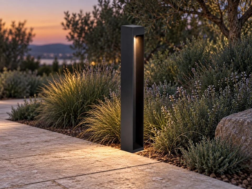 Illustrative space scene for the Adonis Bollard Light product series