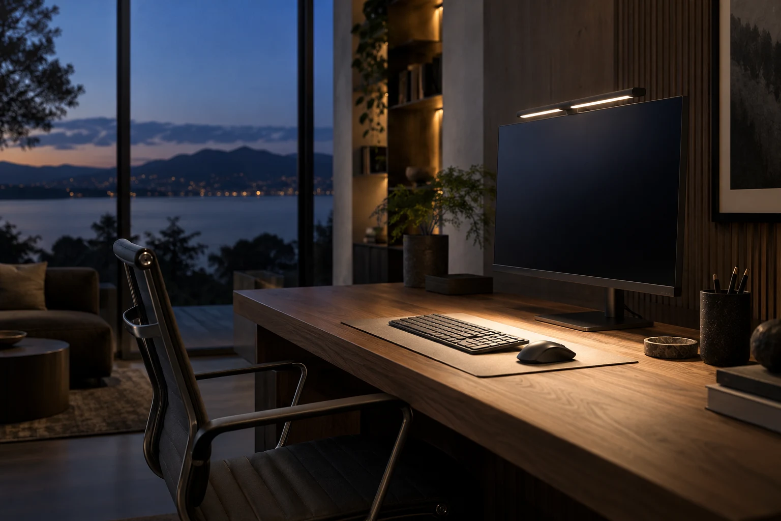 Concept visualisation: At the screen: watch the reflections