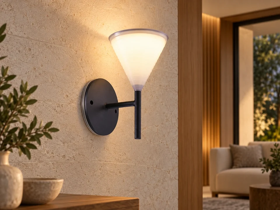 Illustrative space scene for the Decorative Torch Wall Light product series