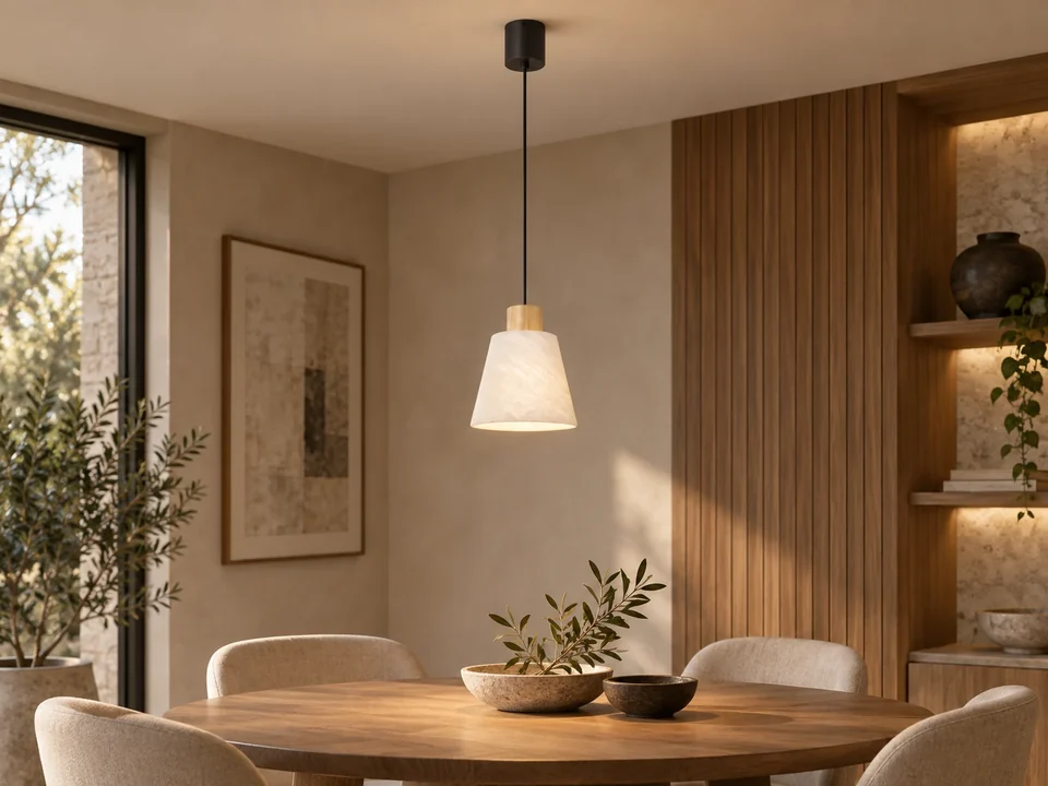 Illustrative space scene for the Alabaster-Stone Shade Pendant 120 product series