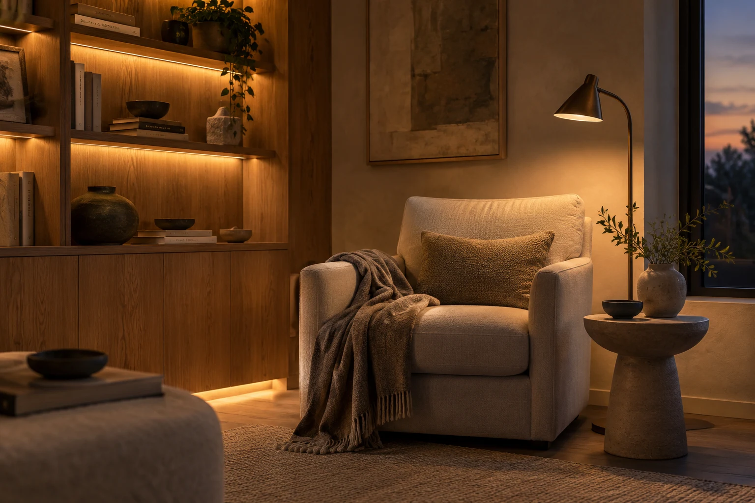 Concept visualisation: Ambient: give the room a gentle foundation