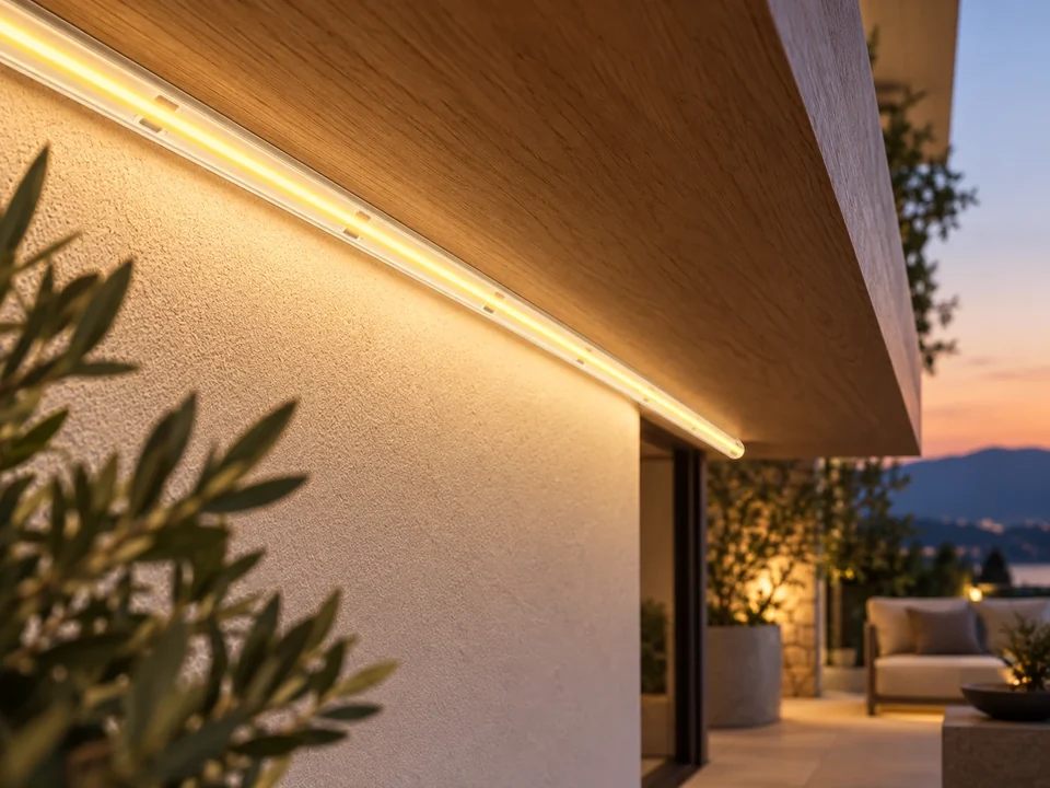 Illustrative space scene for the Pure Lume COB Strip - IP66 product series