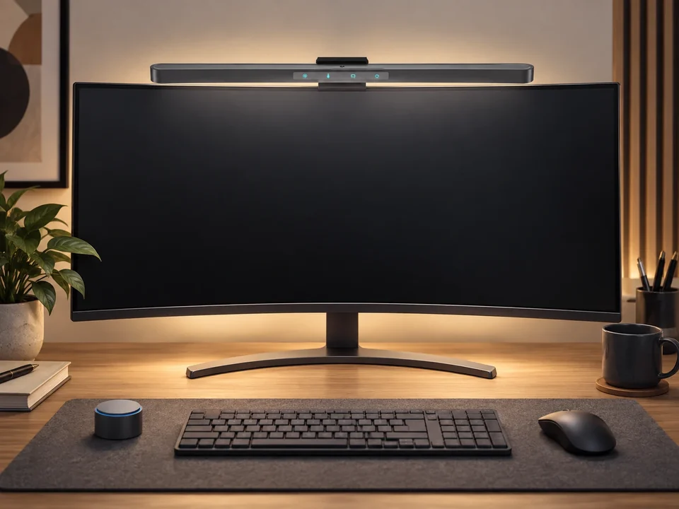 Illustrative space scene for the ScreenGlow Pro 45cm Monitor Lamp for Curved Screen with Remote product series