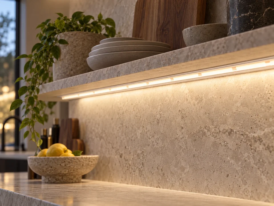 Illustrative space scene for the LED Strip Pro High-efficiency 140LEDs/m 15W/m 24V IP65 CRI>90 product series