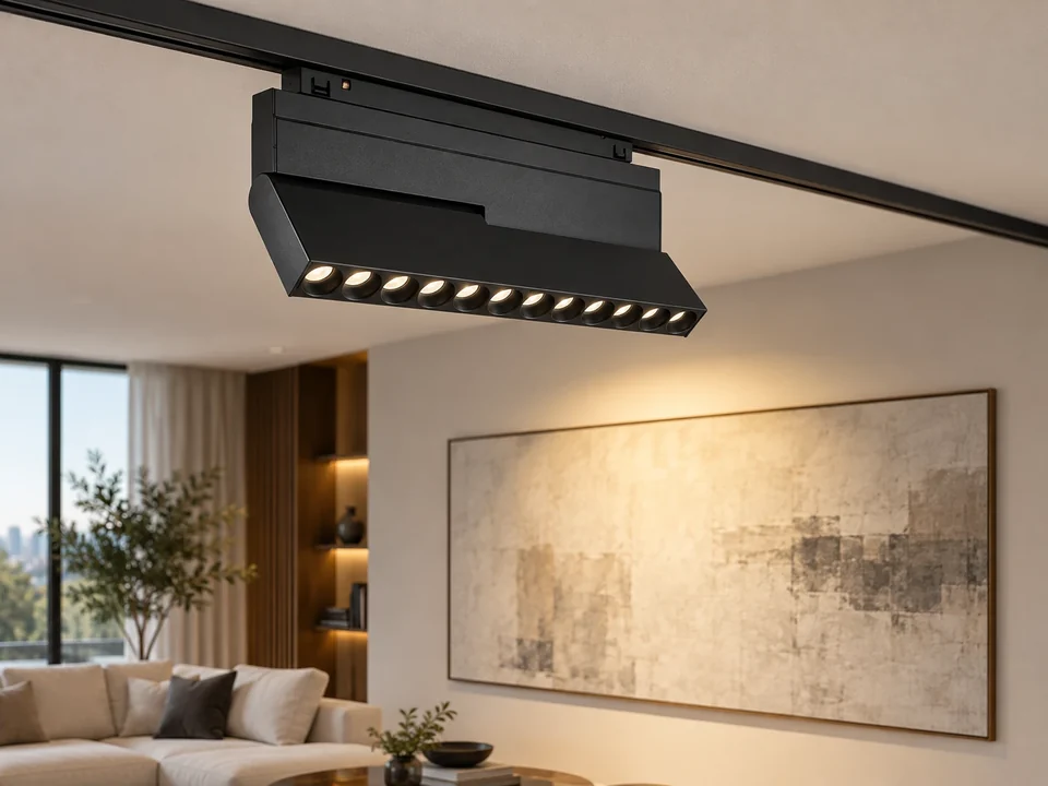 Illustrative space scene for the Bend 231C Black Tracklight Light 20W product series