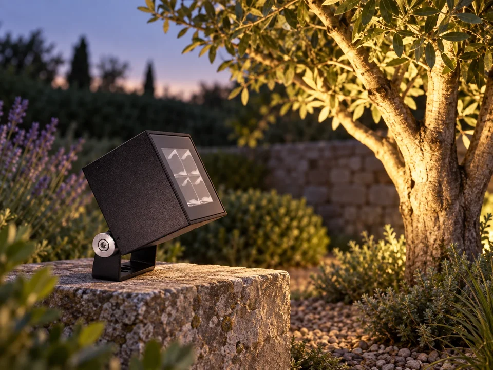 Illustrative space scene for the Solomon 4 Garden Light product series