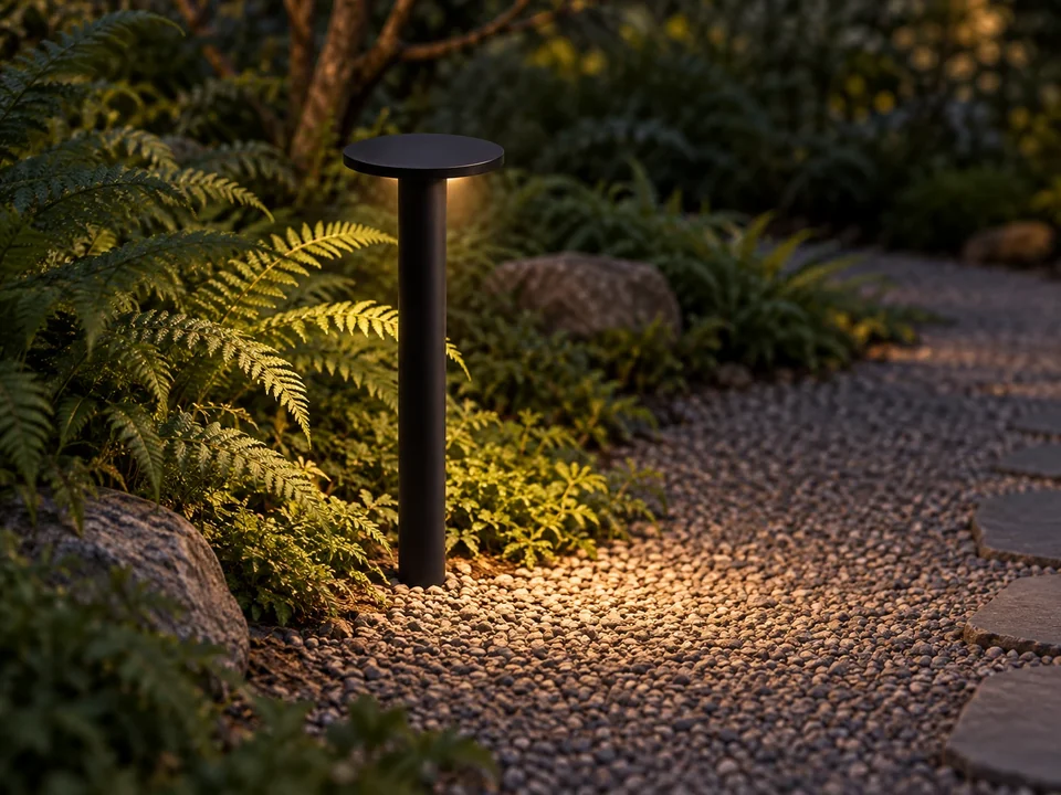 Illustrative space scene for the Skyler Bollard Light product series