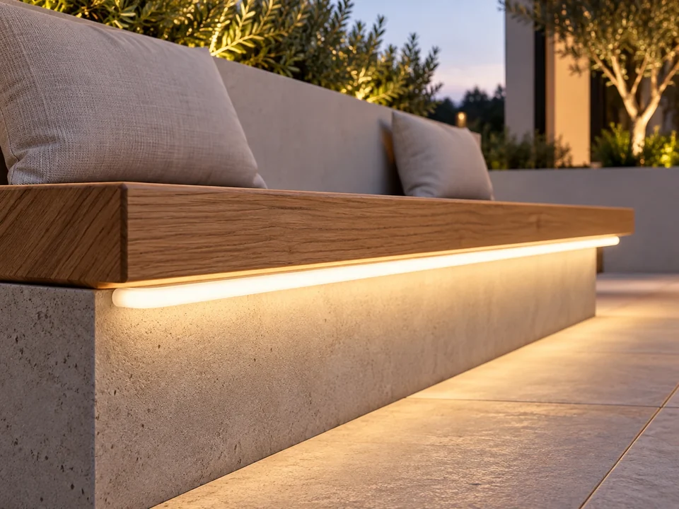Illustrative space scene for the Pure flow Ultra LED Strip IP67 product series