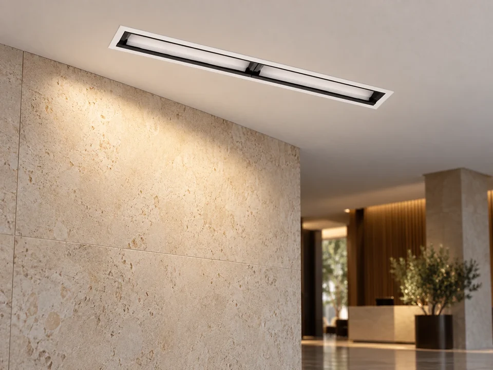 Illustrative installation scene for the Lattice Wash 10 Downlight 20W product series